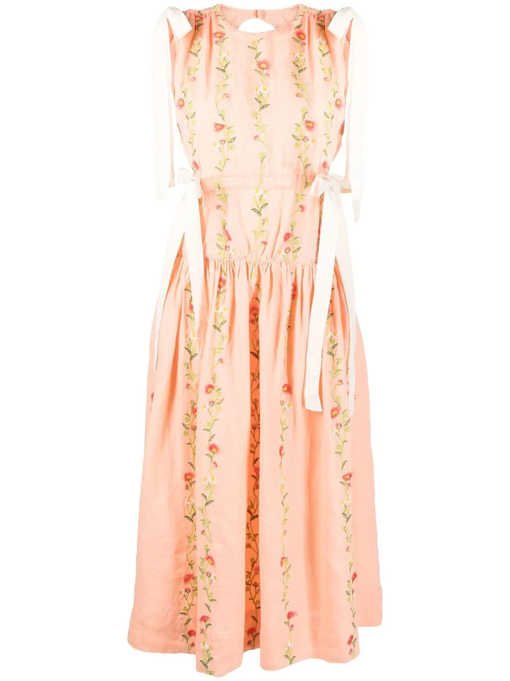 Agua By Agua Bendita floral-print Sleeveless Dress - Farfetch | Farfetch Global