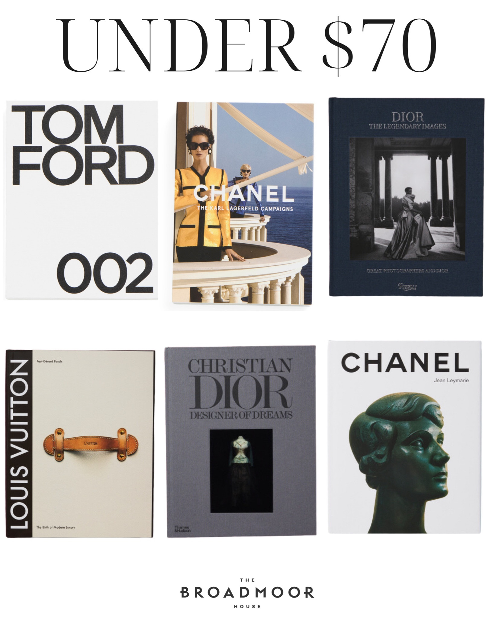 tom ford and chanel books for home decor
