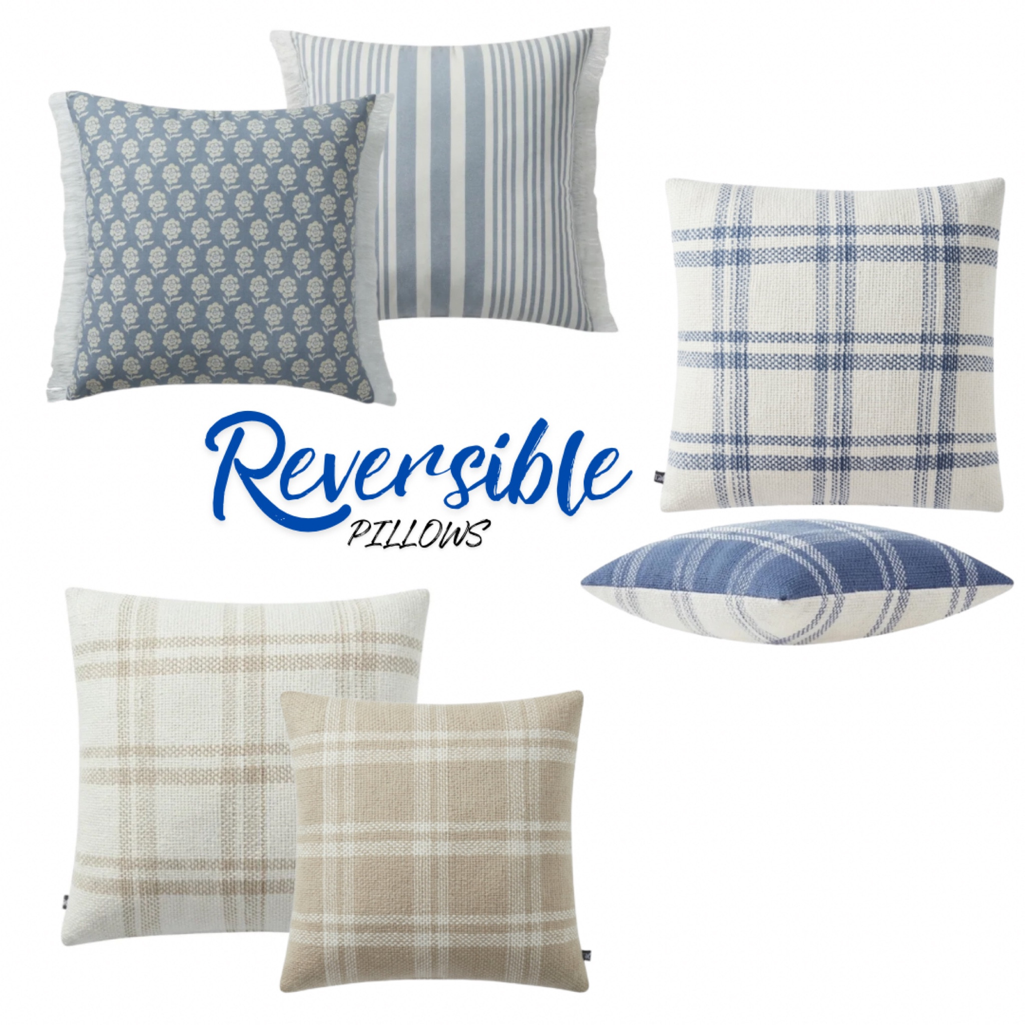 Love these reversible pillows and the quality is beautiful for the price! 

#LTKhome #LTKfamily #LTKstyletip