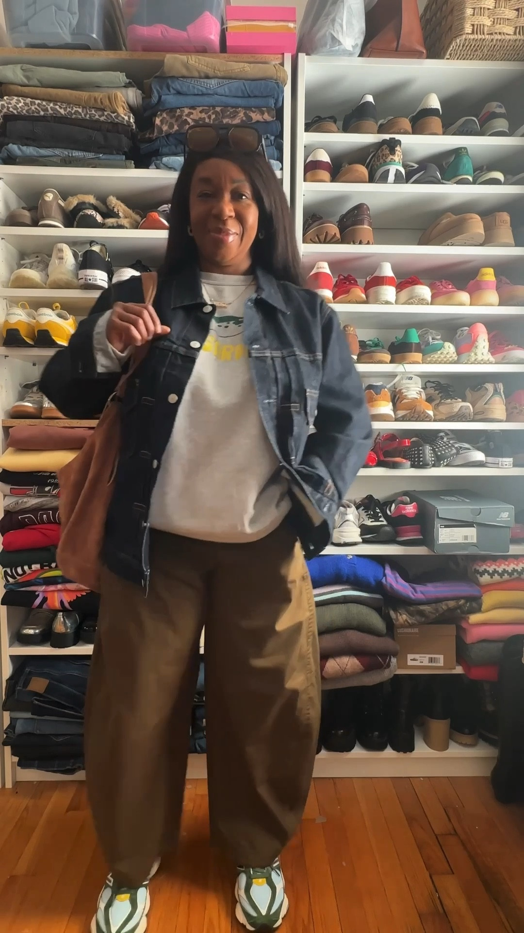 OOTD:
Jacket is Large
Sweatshirt is Medium
Pants are Medium (Petite)
Kicks are an 8


#LTKPetite #LTKootd #LTKMidsize