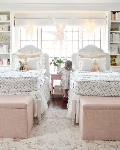 Cullen Kids Storage Bench, Rosequartz | Lulu and Georgia 