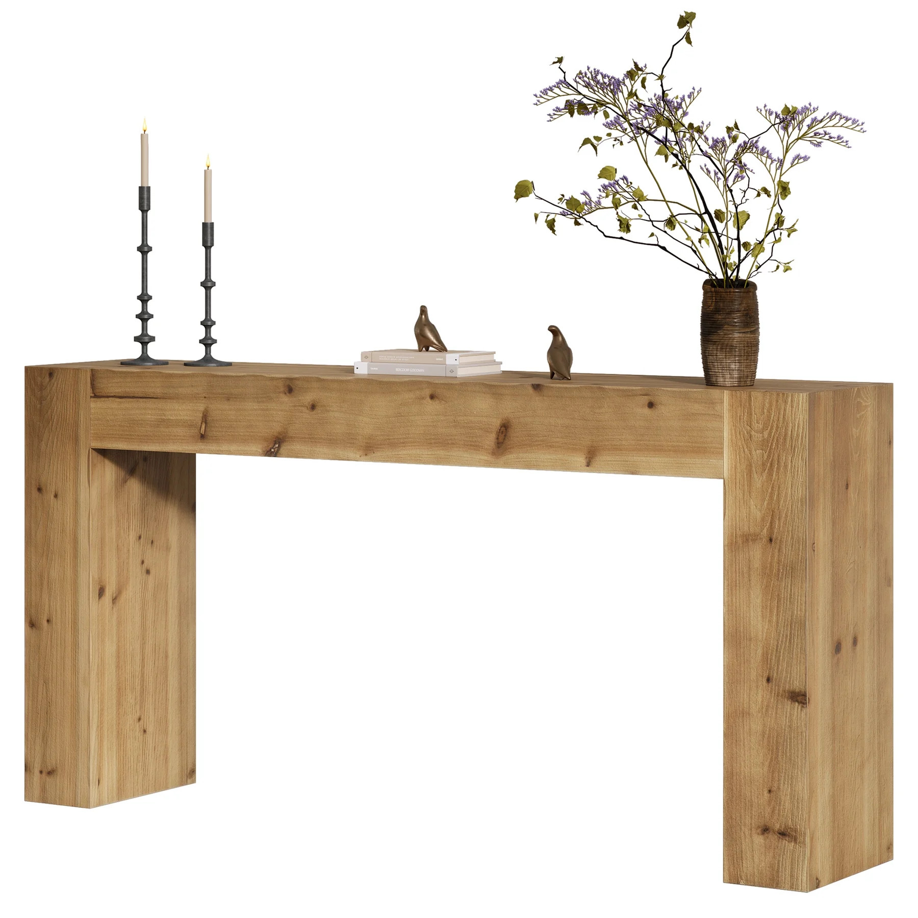 Tribesigns Solid Wood Console Table, 63-Inch Farmhouse Sofa Table Behind Couch for Entryway, Livi... | Walmart (US)