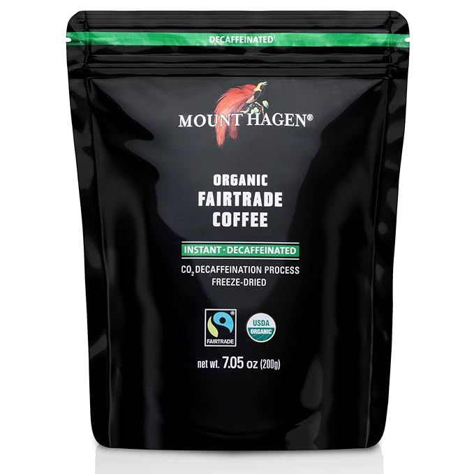 Mount Hagen 7.05oz Organic Freeze Dried Instant Decaf Coffee | Made From Organic Medium Roast Ara... | Amazon (US)