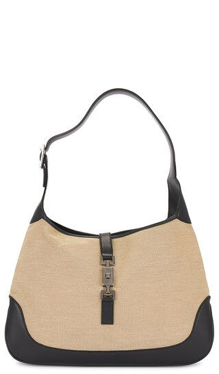 Gucci Jackie Shoulder Bag in Beige | Revolve Clothing (Global)