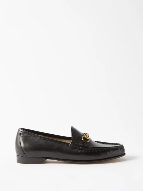Gucci - Horsebit Leather Loafers - Womens - Black | Matches (US)