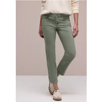 Street One Frauen Mid Waist Straight Leg Jeans im Slim Fit in Grün, Gr: 29 | Street One DE