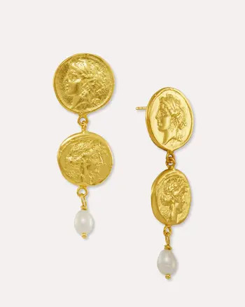 Ottoman Hands Odella Gold And Pearl Drop Stud Earrings | Nordstrom | Nordstrom