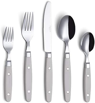 ANNOVA Silverware Set 20 Pieces Stainless Steel Cutlery Color Handle With Rivet/Retro Style Flatw... | Amazon (US)