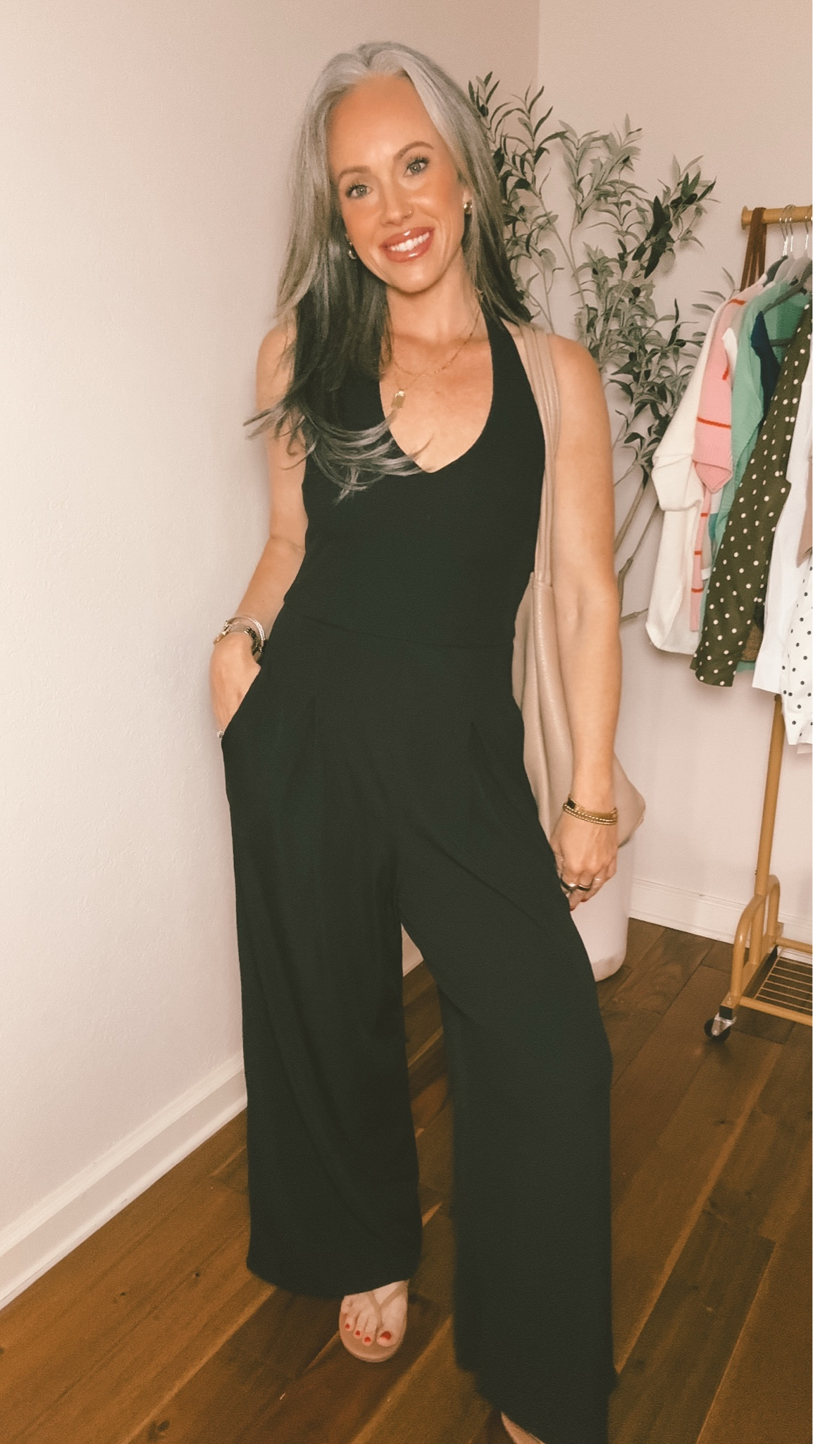 Size up one! This jumpsuit is gonna be great for summer because it’s lightweight enough to wear on the hot days!  #romper #jumpsuit #onepiece #momstyle #summeroutfits #summervibes #vacationlooks ￼

#LTKmomlife #LTKTravel #LTKOver40