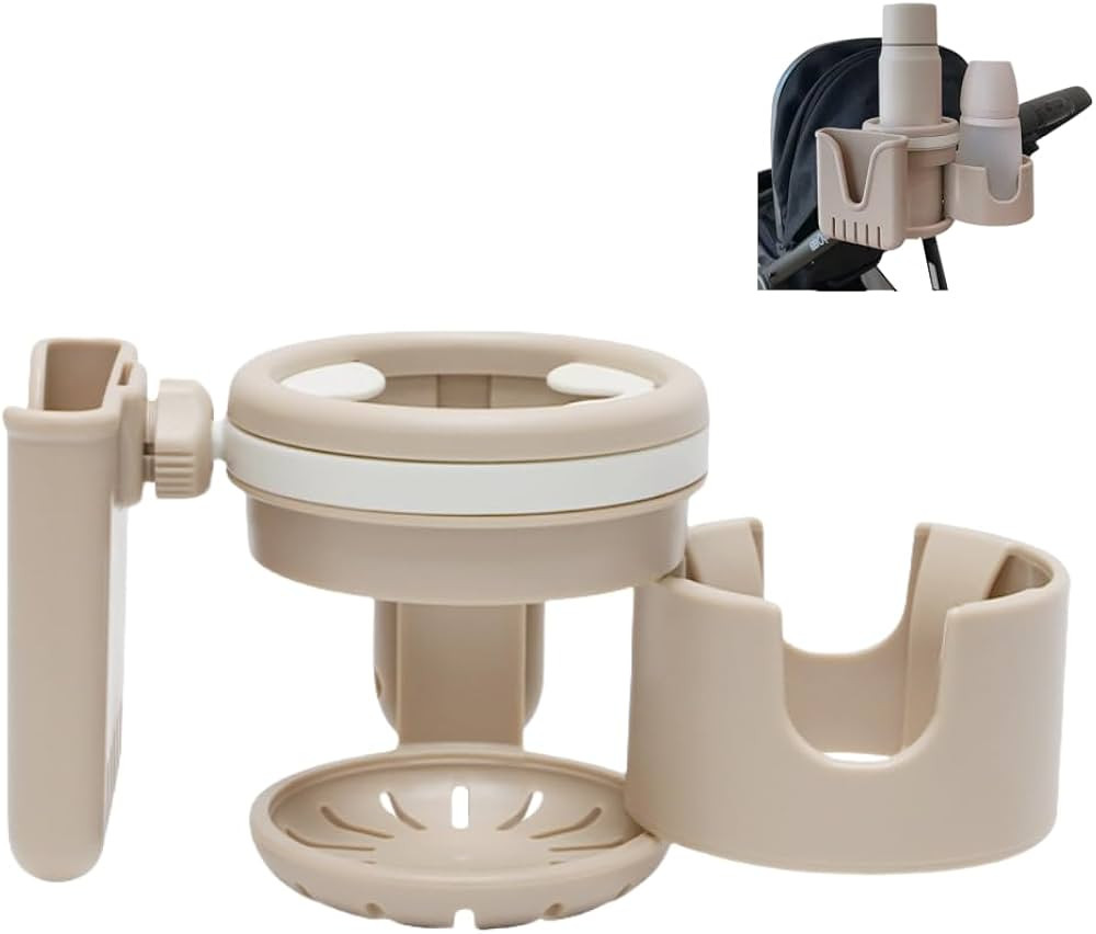 3-in-1 Stroller Cup Holder, Baby Stroller Accessories with Bottle Holder, Phone Mount, and Drink ... | Amazon (US)