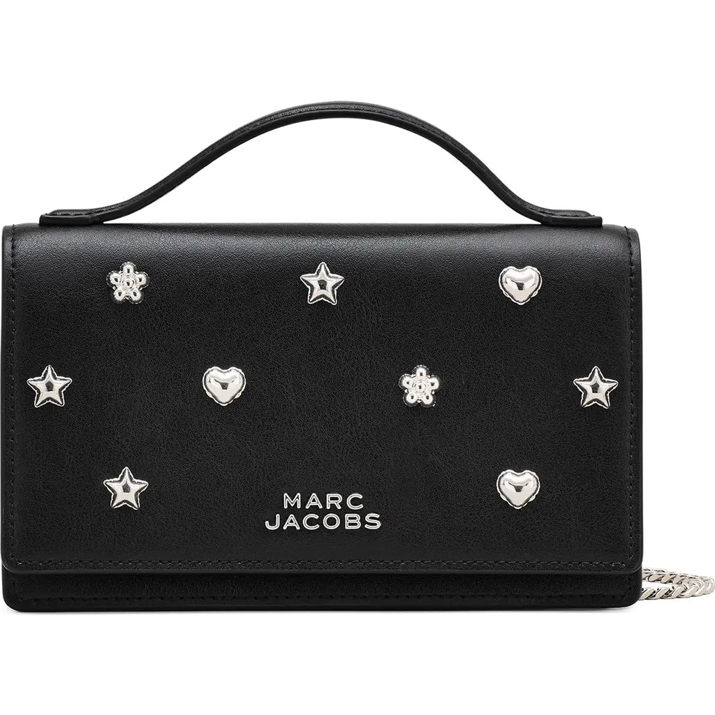 Marc Jacobs The Mini Icon Stud Glam Mirror Mini Bag in Black Multi at Nordstrom | Nordstrom