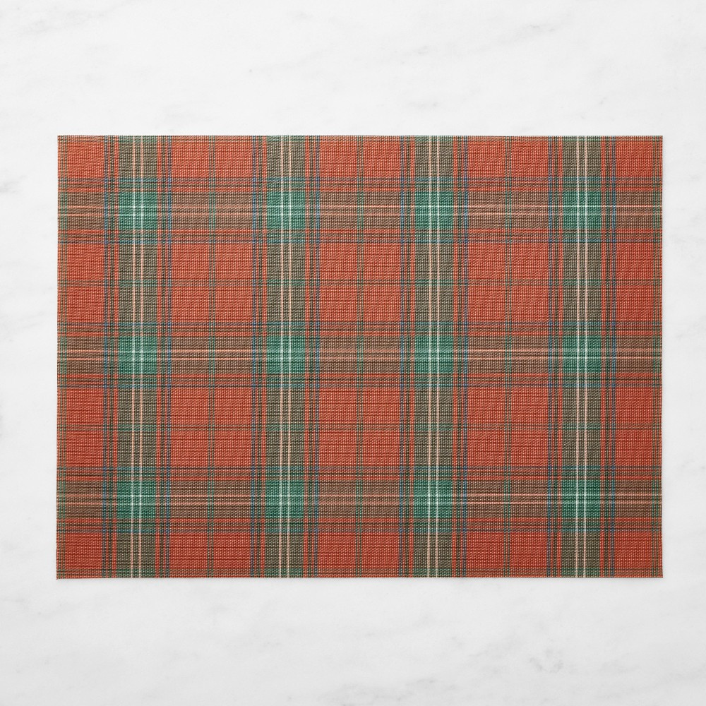 Chilewich Basketweave Rectangular Tartan Placemats | Williams-Sonoma
