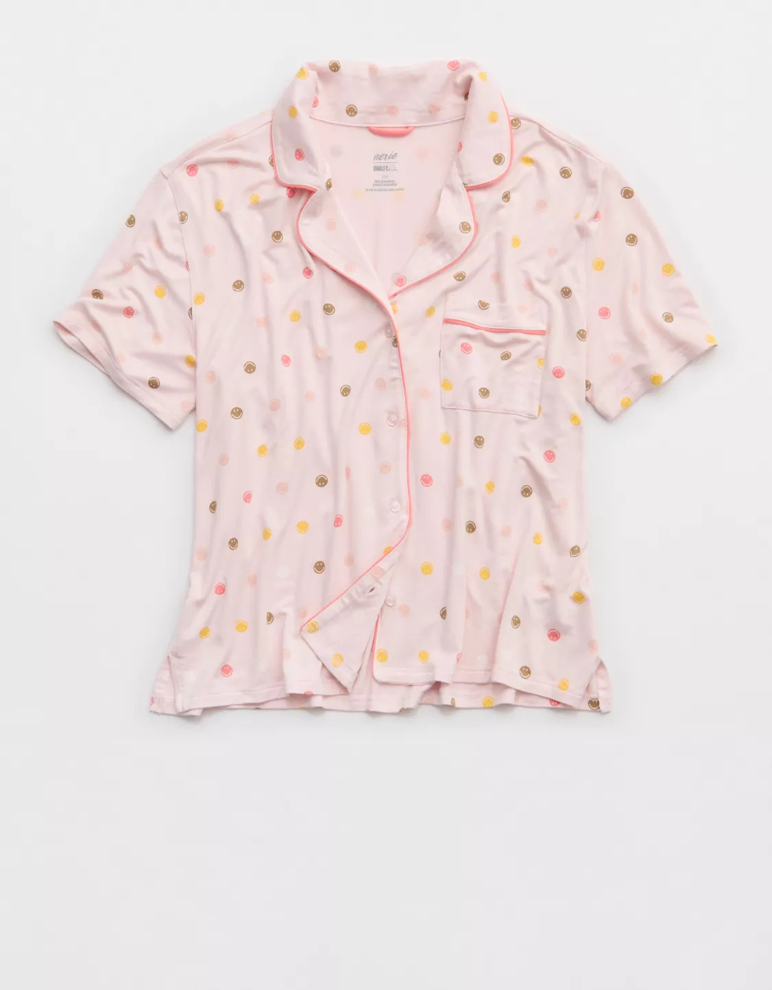 Aerie | Smiley® Real Soft® Short Sleeve Pajama Shirt | Aerie