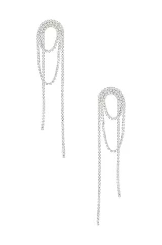 Amber Sceats Diamond Dangle Earring in Silver from Revolve.com | Revolve Clothing (Global)