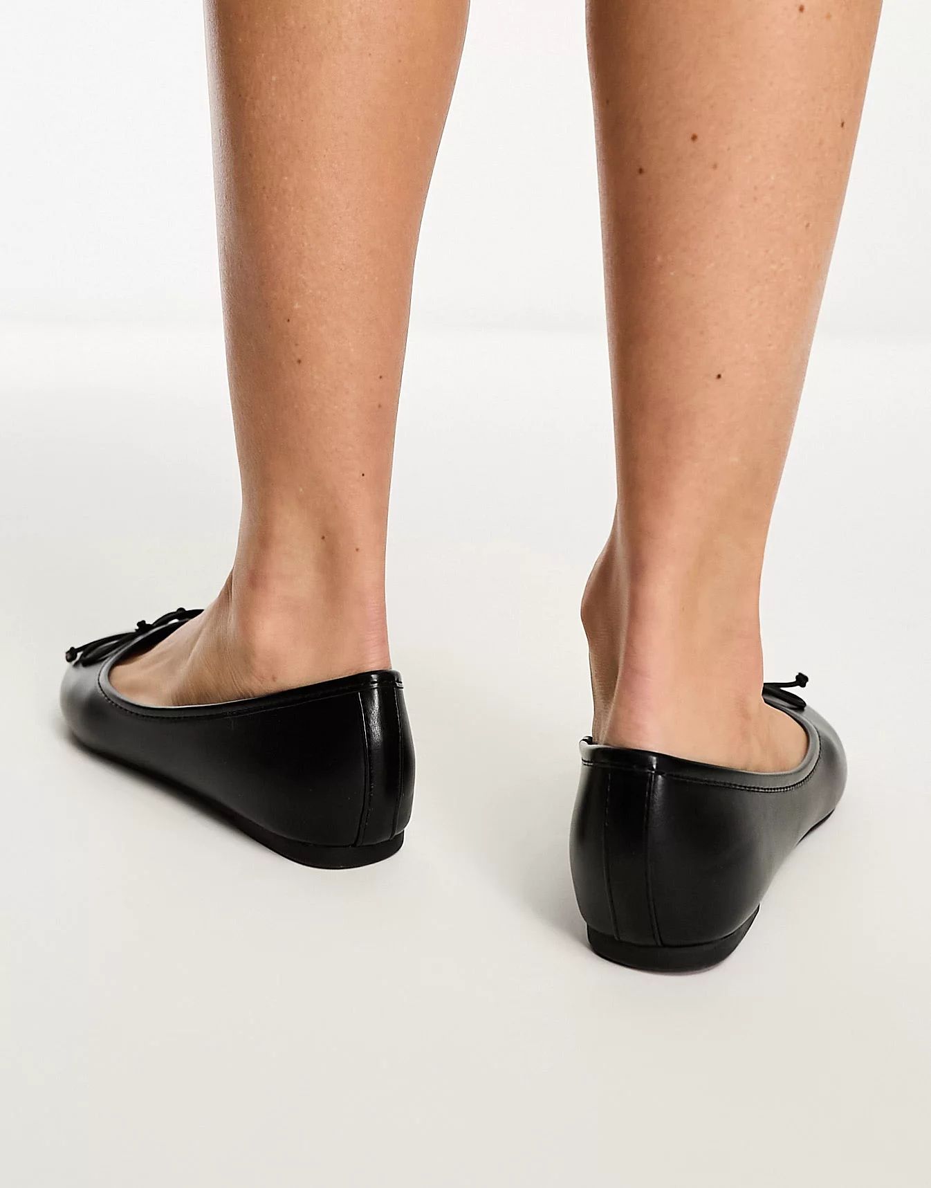 RAID Wide Fit Marie ballet flat with bow in black | ASOS (Global)