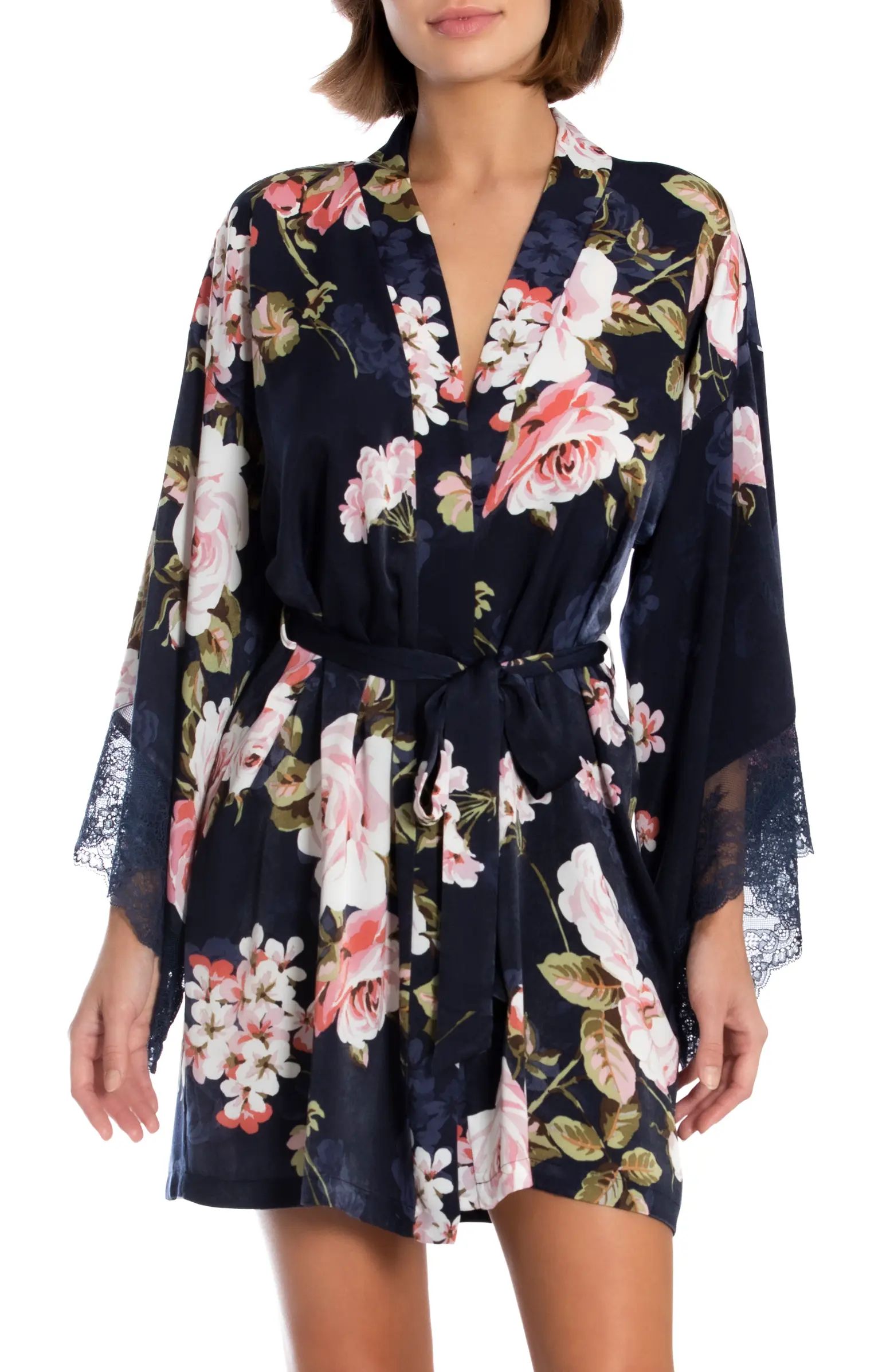 In Bloom by Jonquil Mila Lace Trim Floral Wrap | Nordstrom | Nordstrom