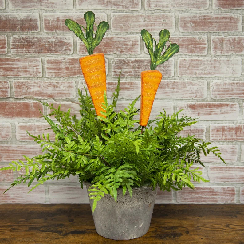 Easter/spring: S/2 Wooden Carrots | Etsy | Etsy (US)