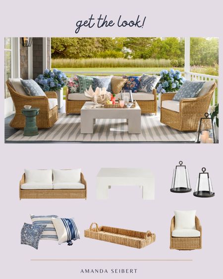 Pottery Barn patio is the most gorgeous patio pieces! 


#patio #potterybarn #patiofurniture #patiopillows #outdoorrug


#LTKhome #LTKstyletip #LTKSeasonal