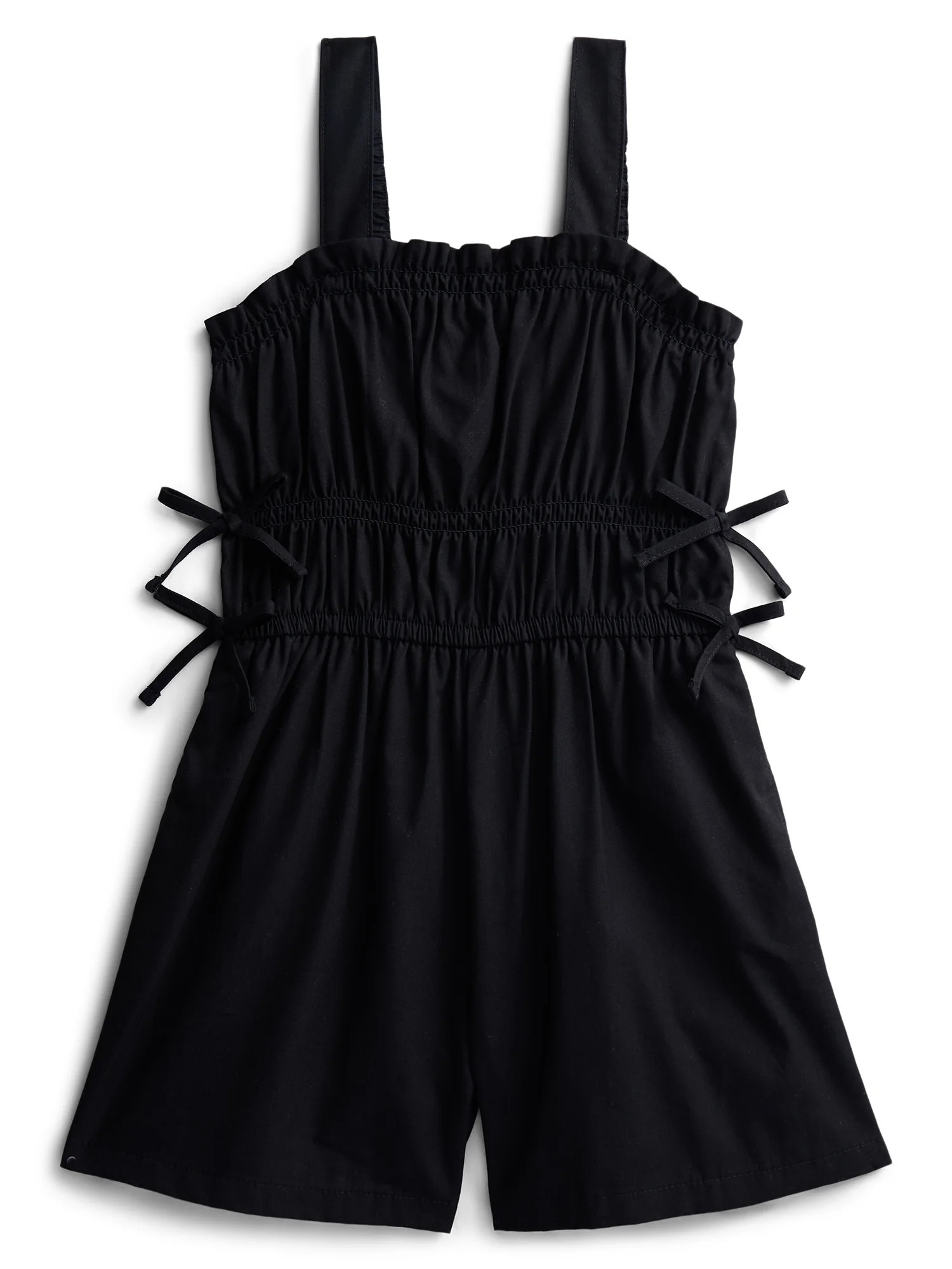 Wonder Nation Girls Elastic Waist Romper, Sizes 4-18 & Plus - Walmart.com | Walmart (US)