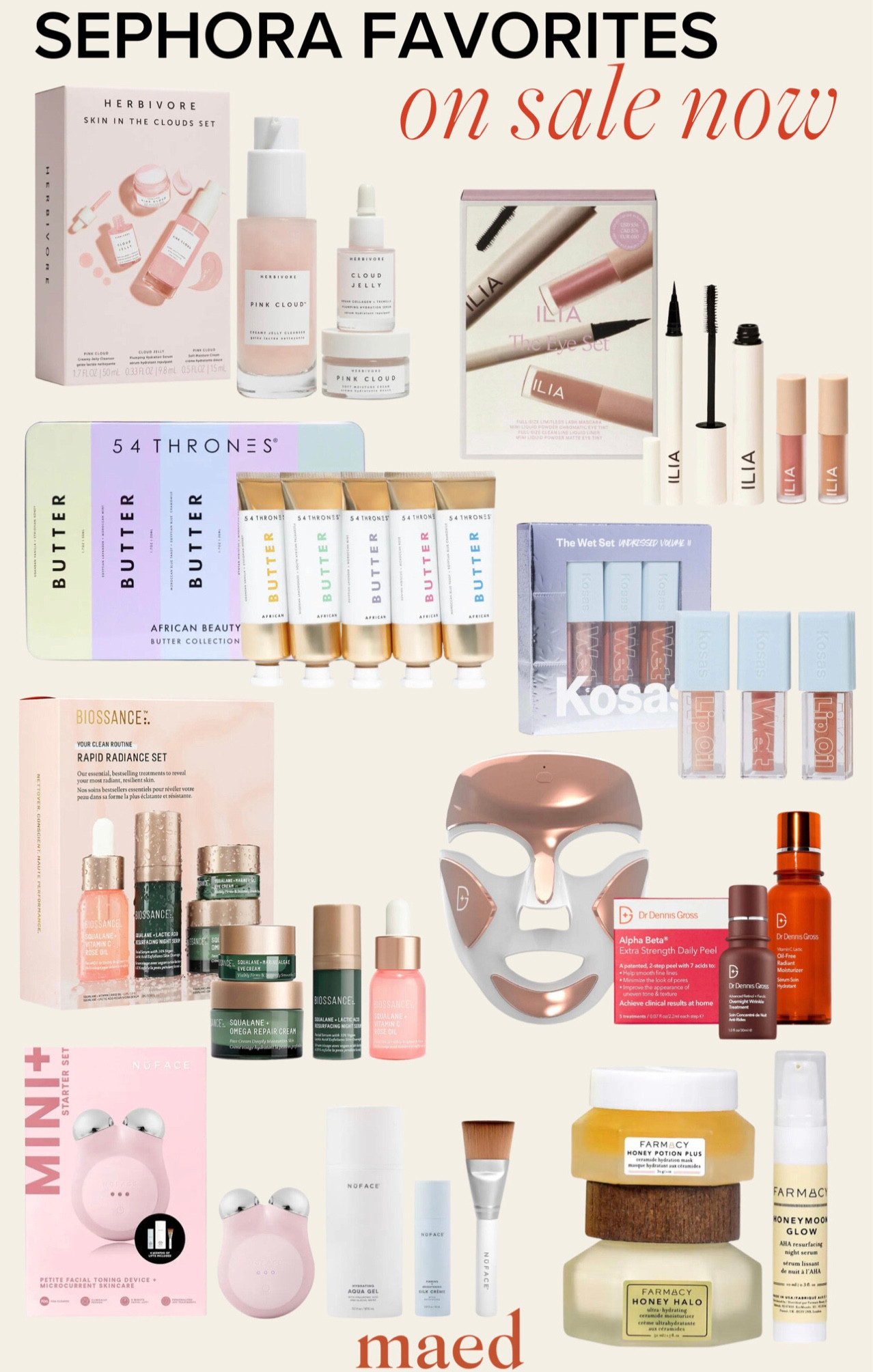 My faves from the Sephora Spring Event sale / NuFace, Biossance, Kosas, skincare, beauty, Dennis Gross, beauty faves, 54 Thrones

#LTKsalealert #LTKBeautySale #LTKbeauty