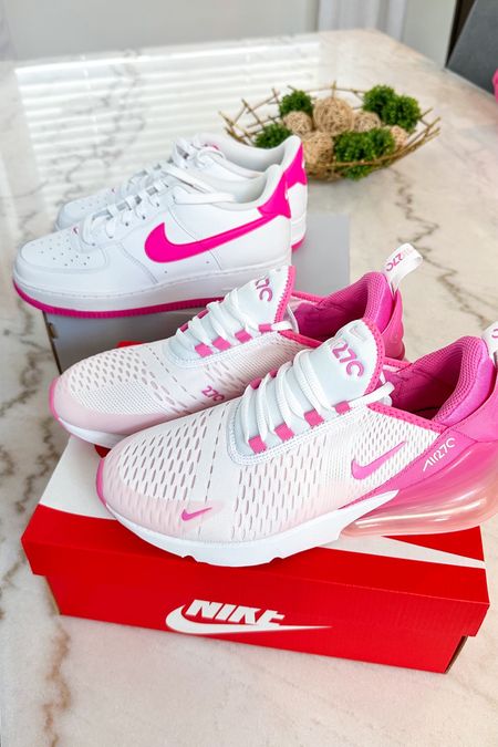 The perfect pink Nikes! I wear a size 8.5 and the youth 7 fits the same! 