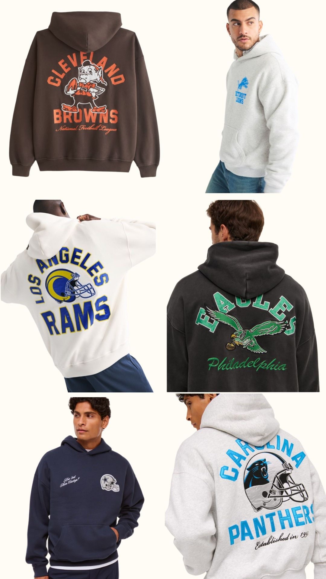 NFL HOODIES #LTKAbercrombie 

#LTKSeasonal #LTKTravel #LTKFindsUnder100