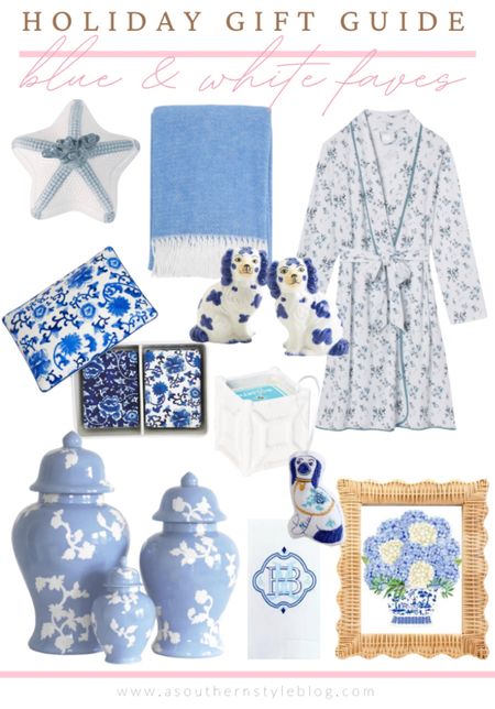 Blue and white gift guide 

#LTKHoliday #LTKGiftGuide