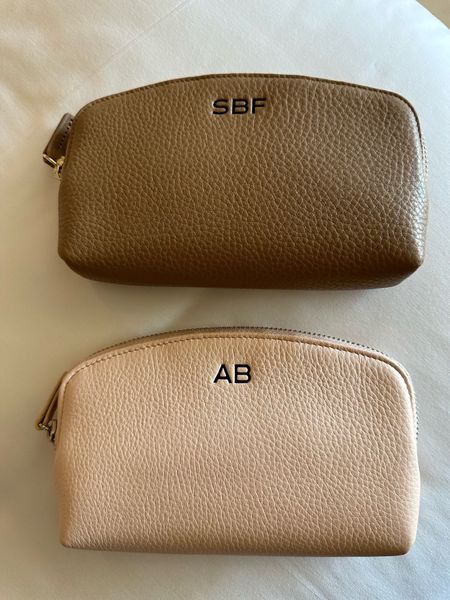 Personalized cosmetic leather bags super good quality bridesmaid gifts 

#LTKwedding #LTKunder50 #LTKunder100