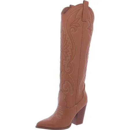 Steve Madden Womens Lasso Embroidered Pointed Toe Cowboy Western Boots | Walmart (US)