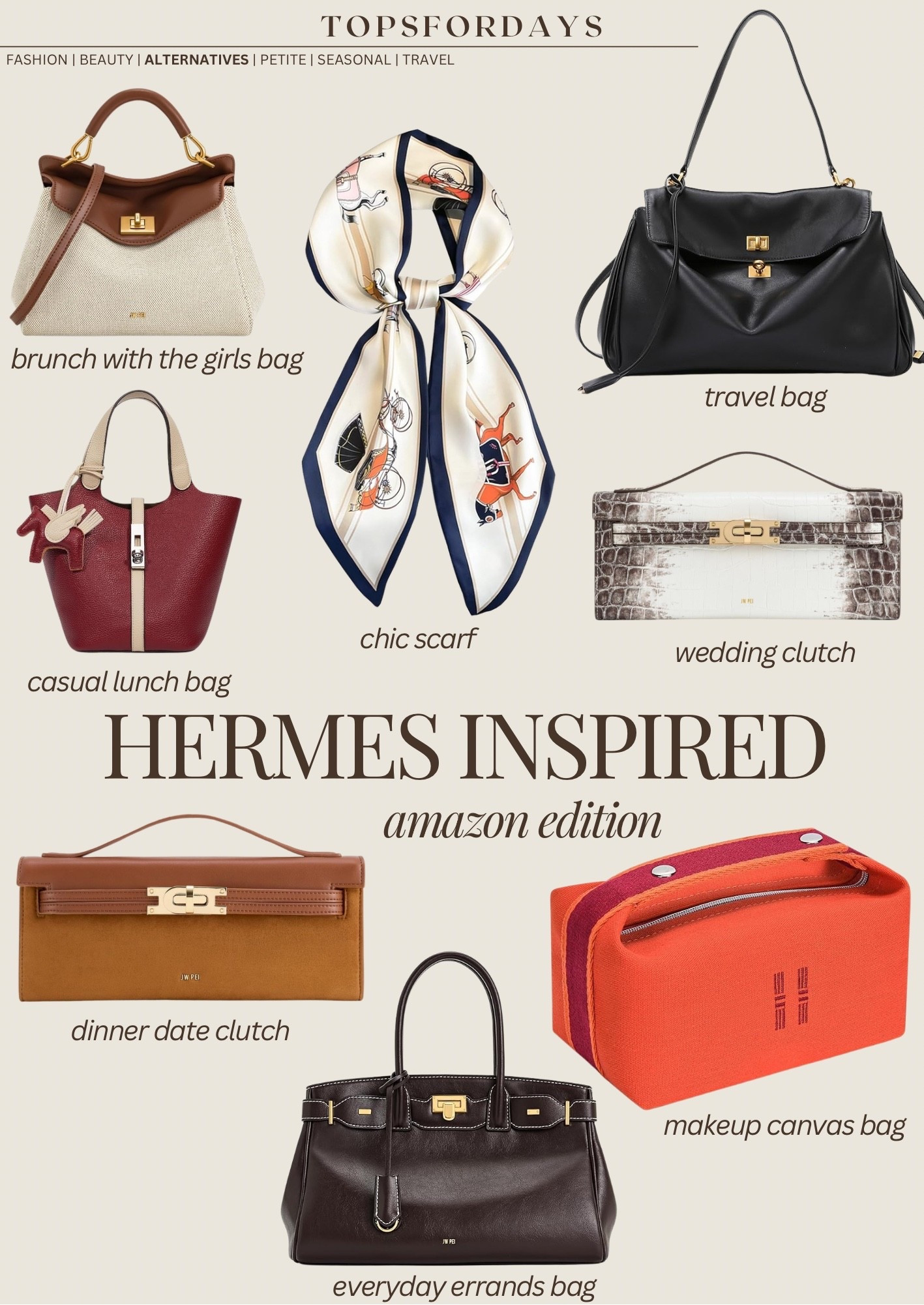 Hermes inspired bags from Amazon 

#LTKFindsUnder50 #LTKSaleAlert #LTKGiftGuide