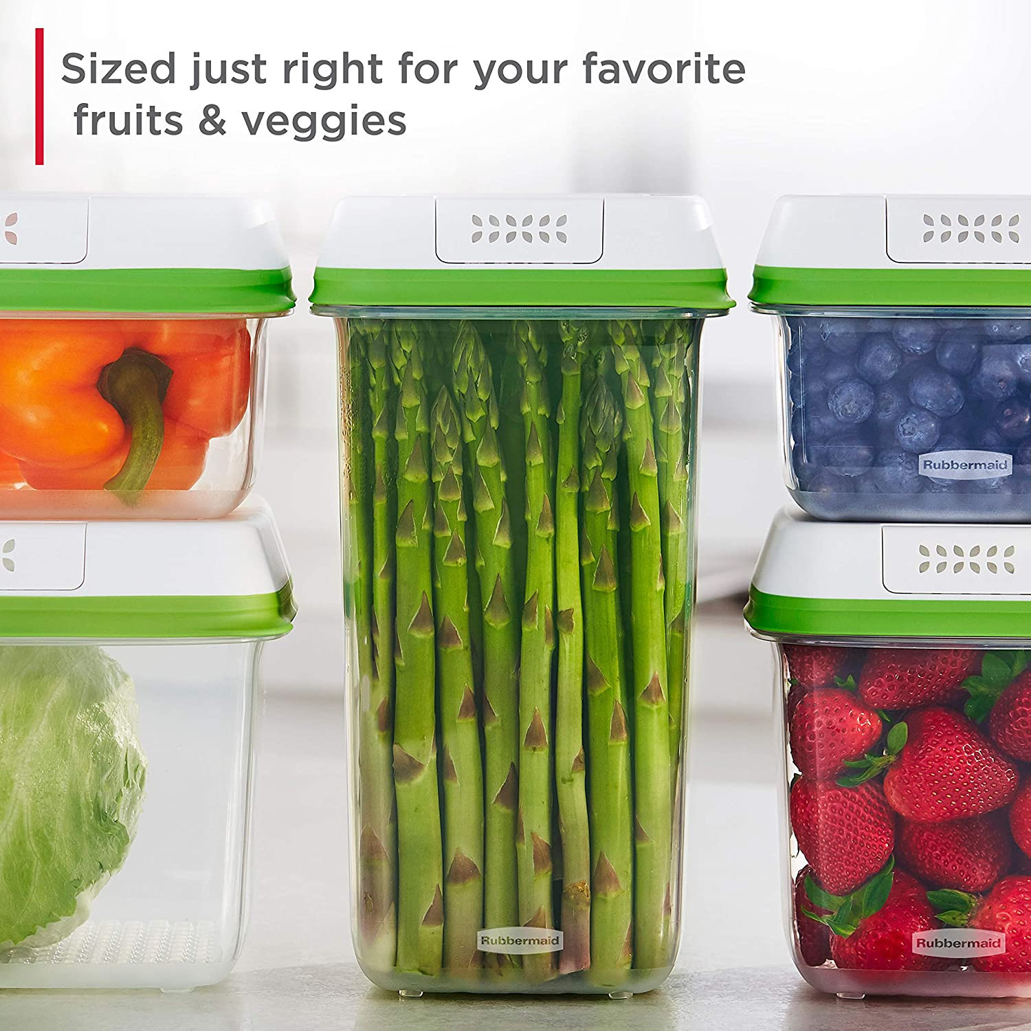 Amazon.com: Rubbermaid FreshWorks Saver, Medium Produce Storage Container, 7.2-Cup, Clear : Every... | Amazon (US)
