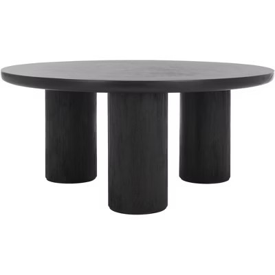 Mork 3 Leg Round Coffee Table - COF6604D - Black - Safavieh | Target