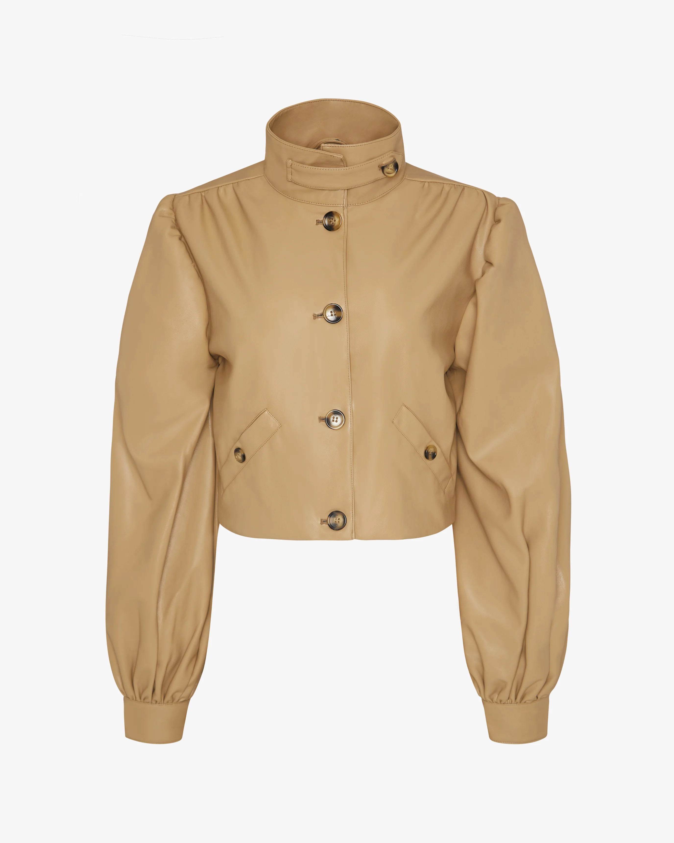 Mock Neck Balloon Sleeve Jacket | We Wore What