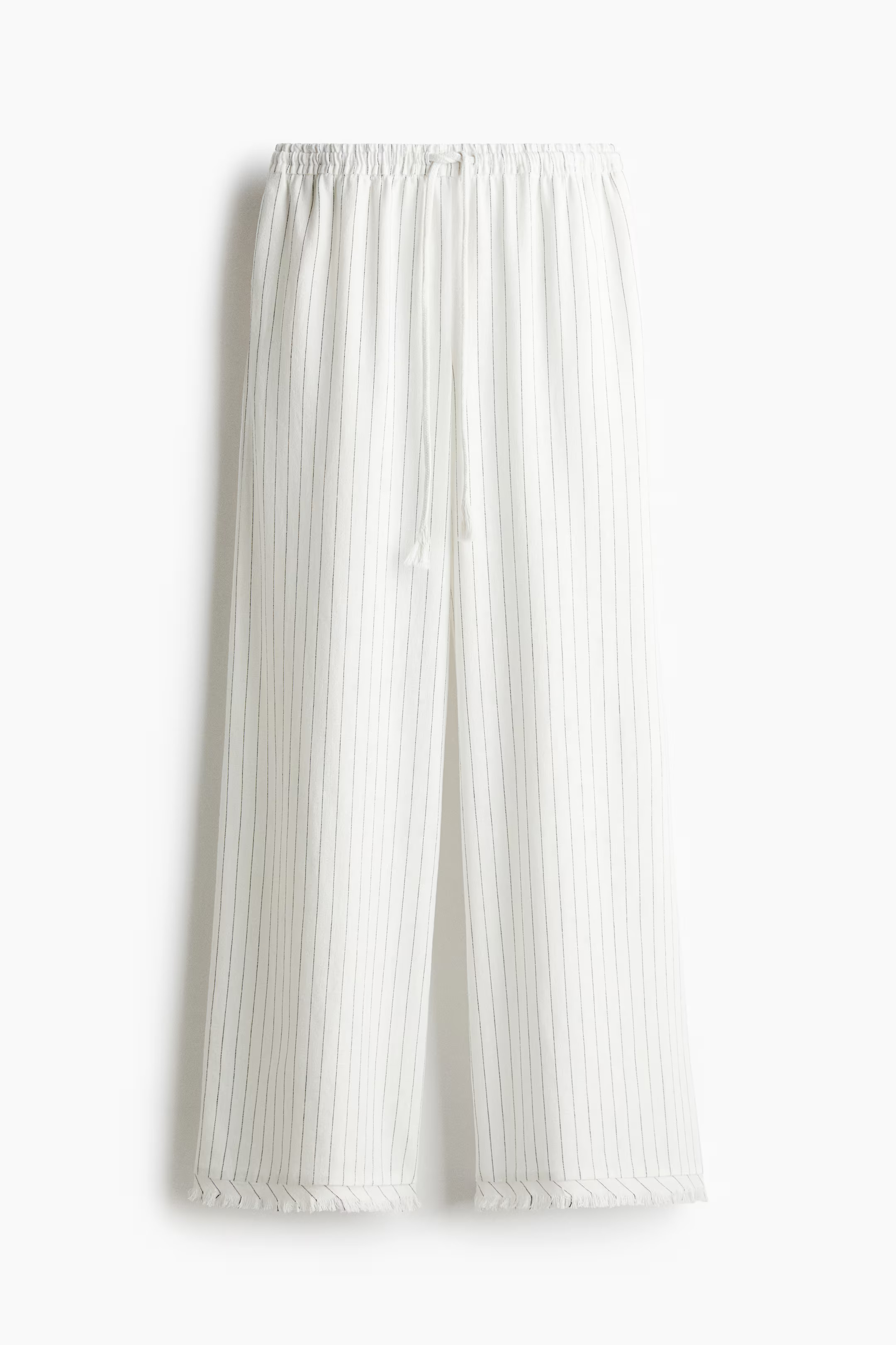 Linen-blend drawstring trousers | H&M (UK, MY, IN, SG, PH, TW, HK)
