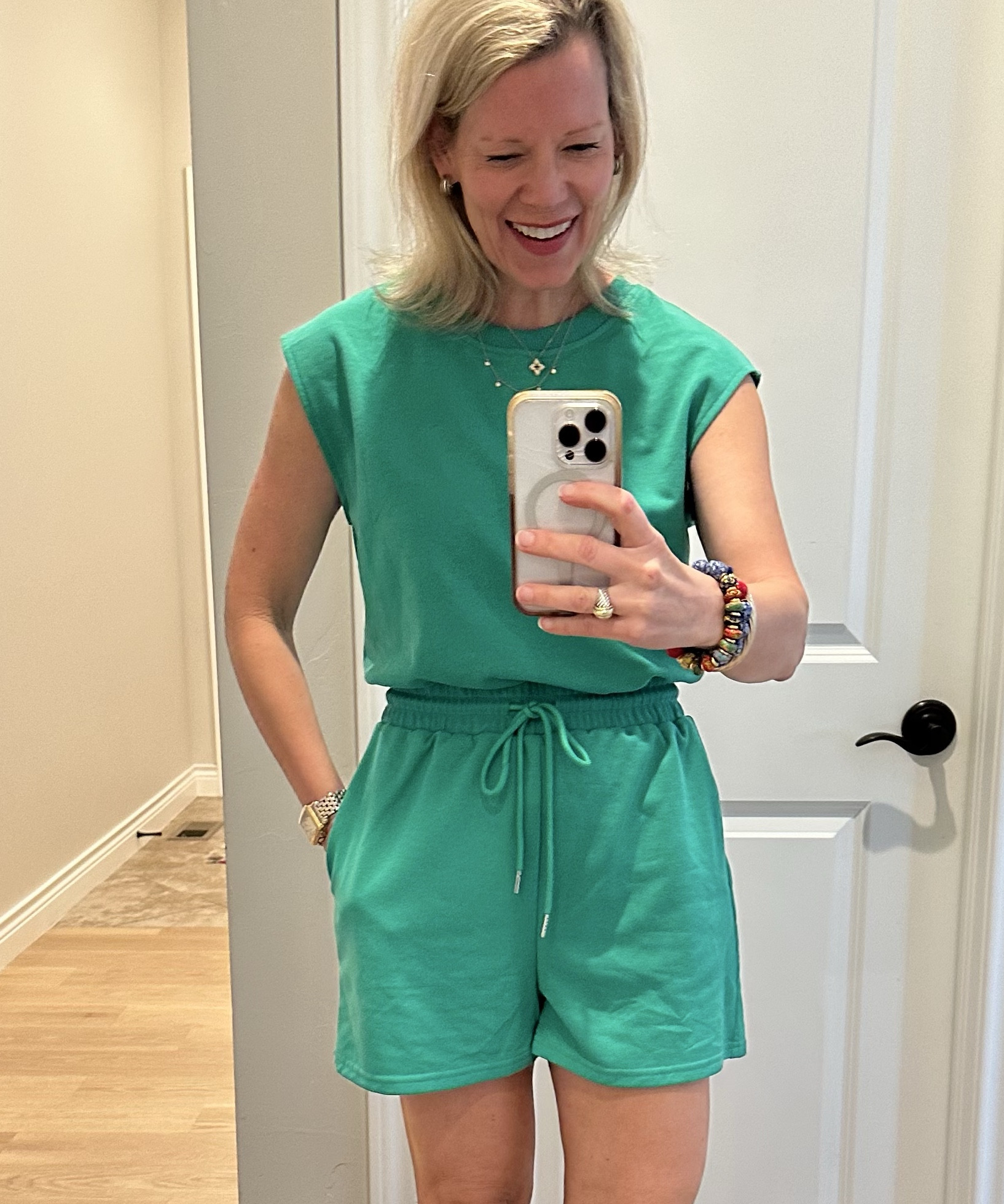 Darling Amazon Romper!!  So comfy. Fits true to size.  I 💚 green!!  Here are a bunch of fun green things I found  

#LTKTravel #LTKSeasonal #LTKFindsUnder50