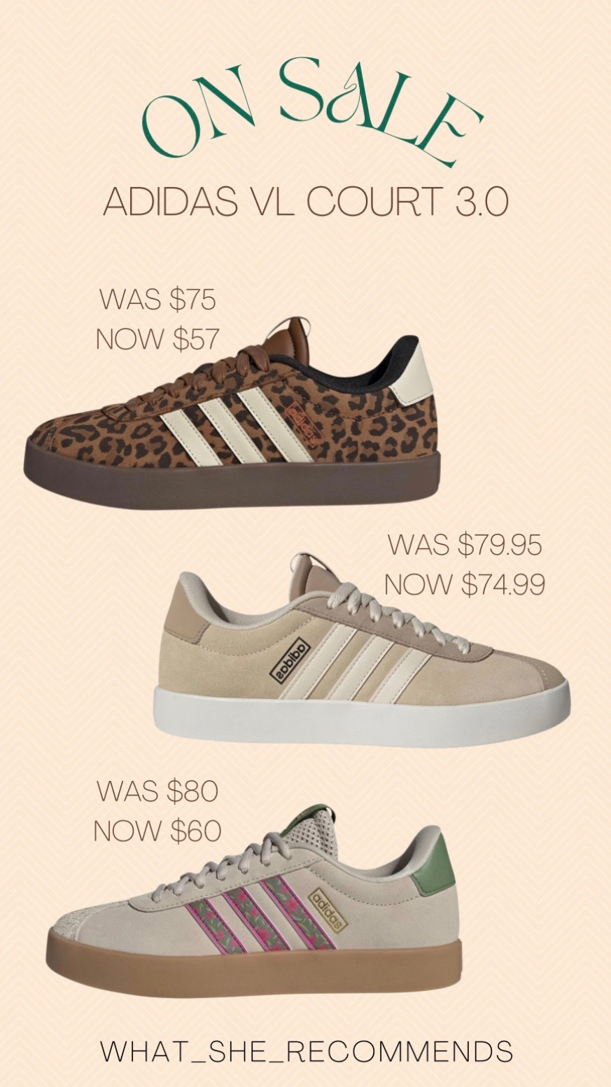 Women’s Adidas VL Court 3.0 on sale!
So many great colors on sale, these are just my Autumn favorites 👇

#LTKootd #LTKSaleAlert