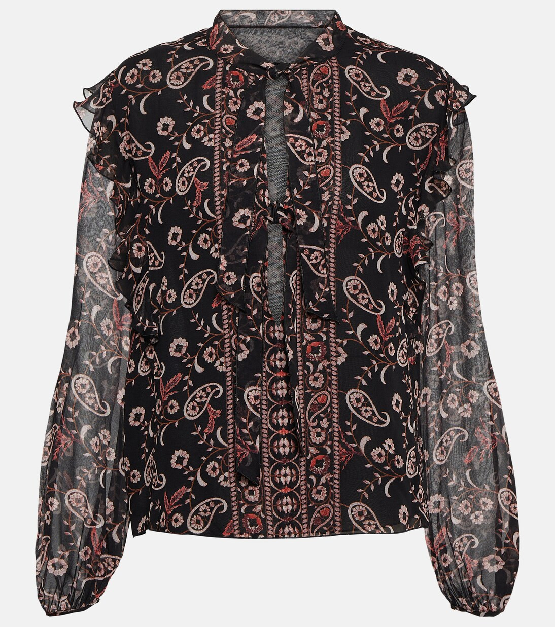 Printed silk blouse | Mytheresa (UK)
