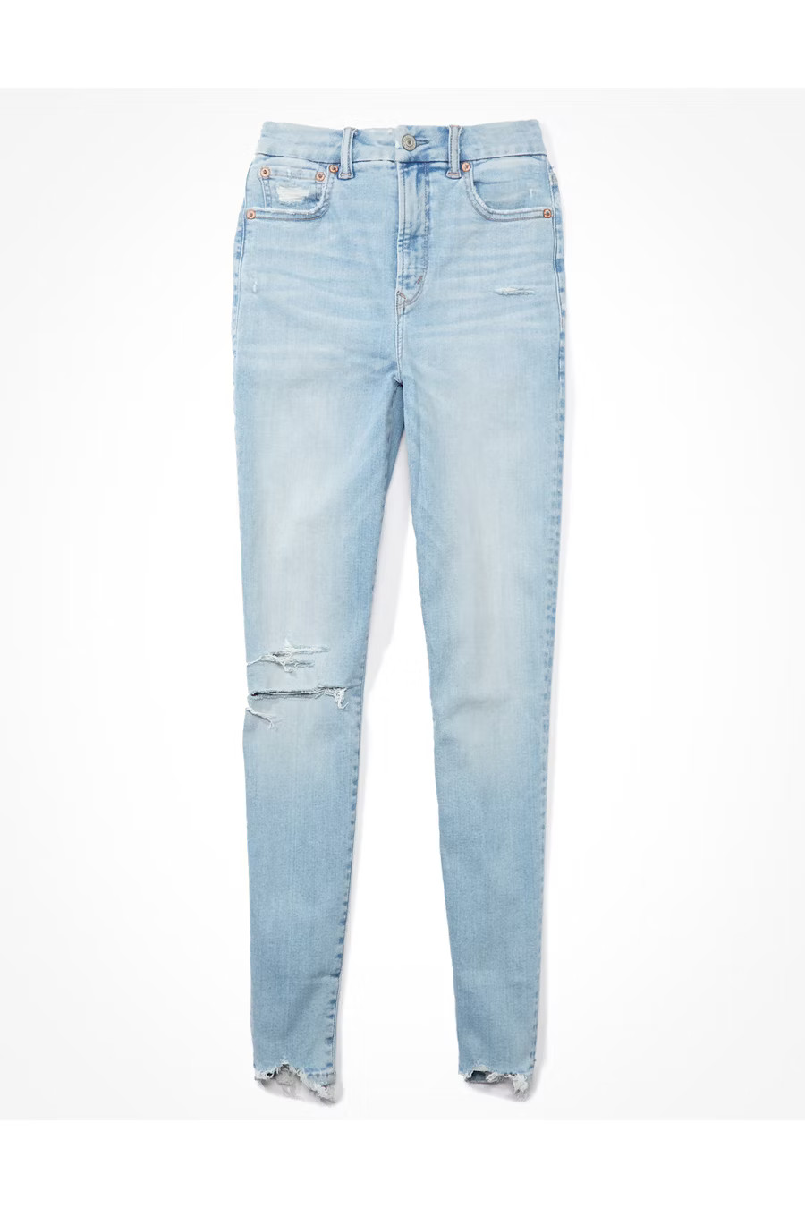 AE Lu(x)e Curvy Super High-Waisted Jegging Women's Ice Blue 000 Regular | American Eagle Outfitters (US & CA)