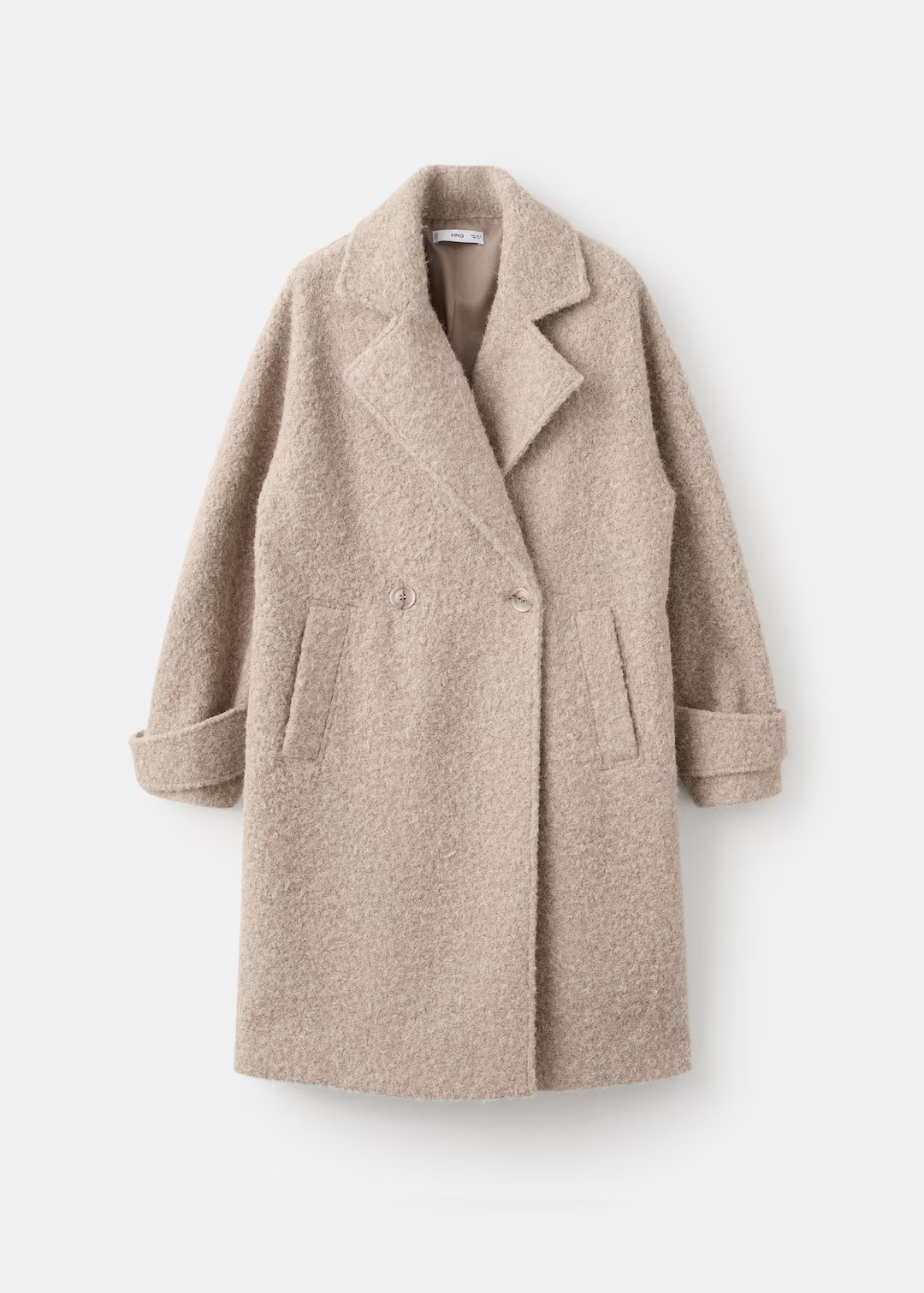 Lapels bouclé coat | Mango (US/MX/AU)