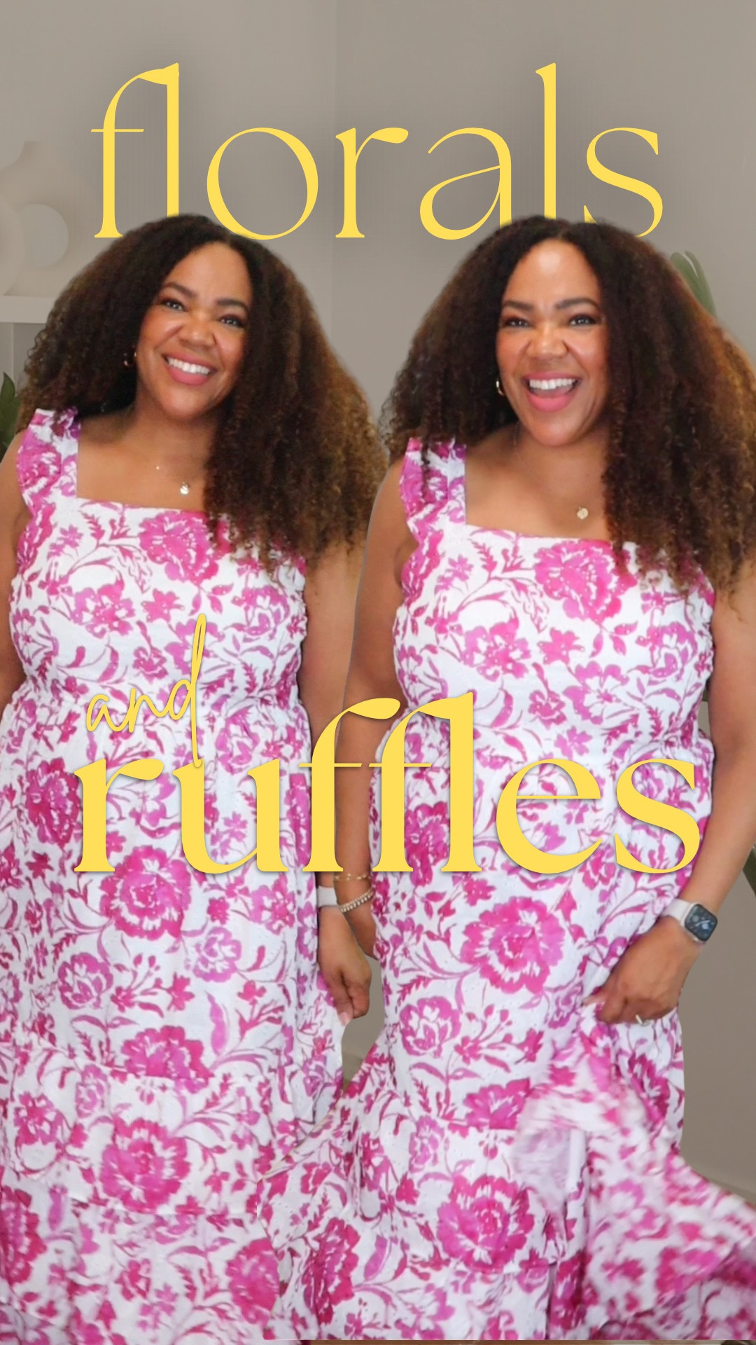 It’s a definite YES to florals 🌸 and ruffles! Wearing a size large

#LTKootd #LTKOver40 #LTKMidsize
