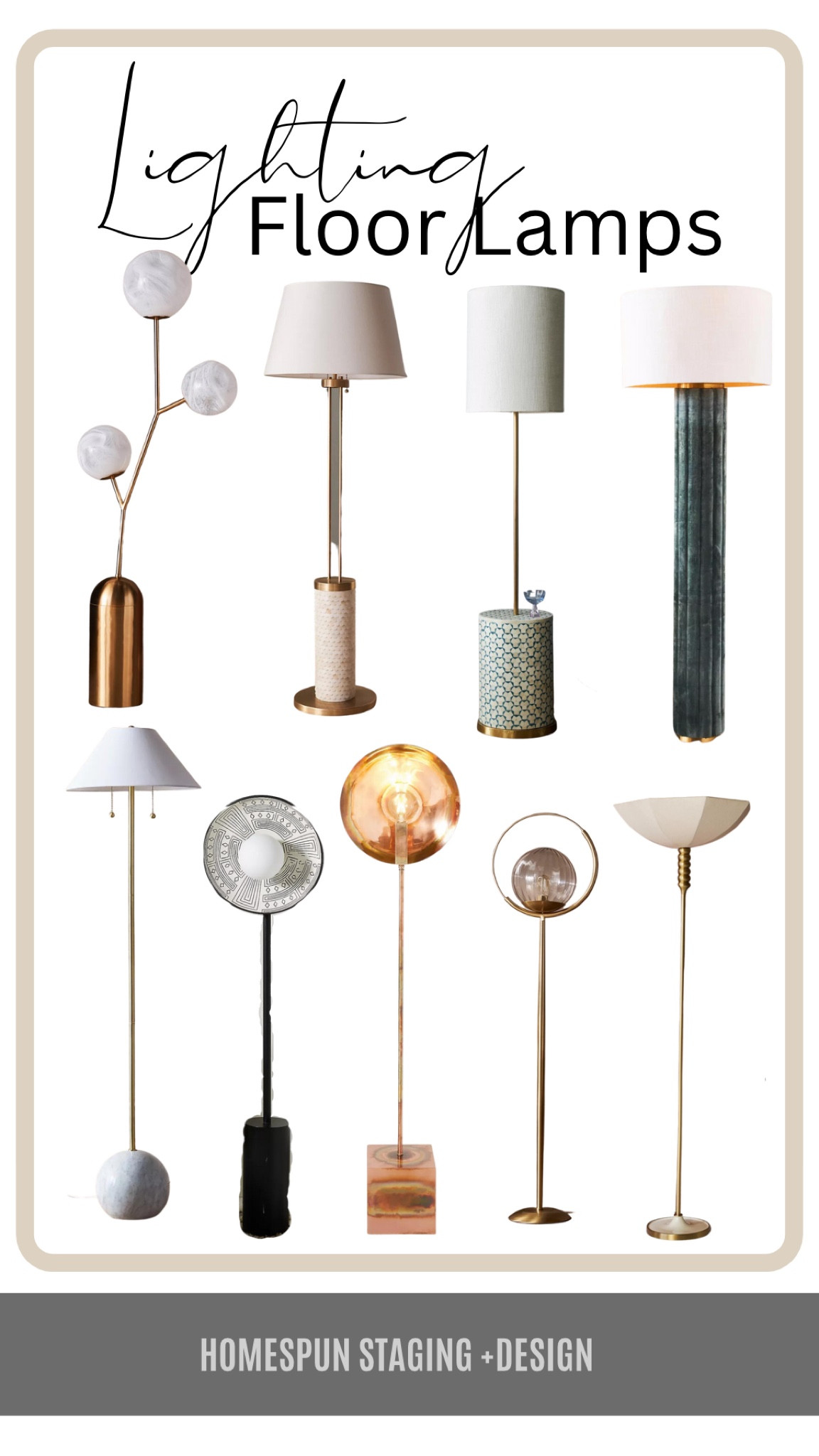 Floor lamps with character🥰what style is right for you?#LTKitlighting