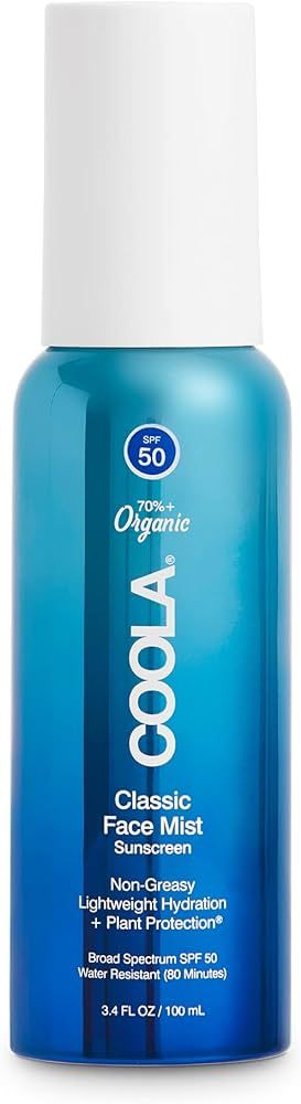 COOLA Organic Sunscreen SPF 50 Sunblock Face Mist, Dermatologist Tested Skin Care for Daily Prote... | Amazon (US)