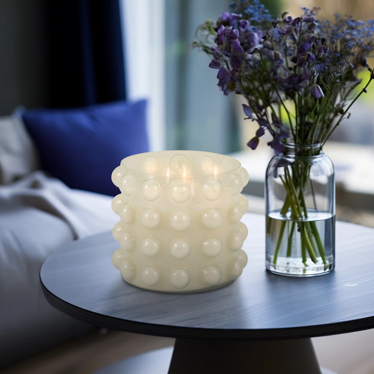 Decorative Bubble Glass Scented Candle for Living Room Decor - Stylish Candle for Coffee Table, B... | Wayfair North America