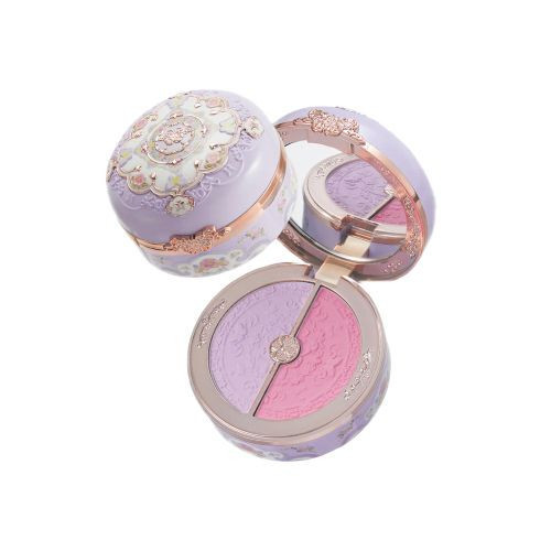 FlowerKnows - Butterfly Cloud Collar Highlighting & Blush Duo Powder - 6g - 04 Fluttering Romance | Stylevana