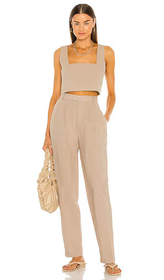 The Alaina Pant in Mocha Beige | Revolve Clothing (Global)