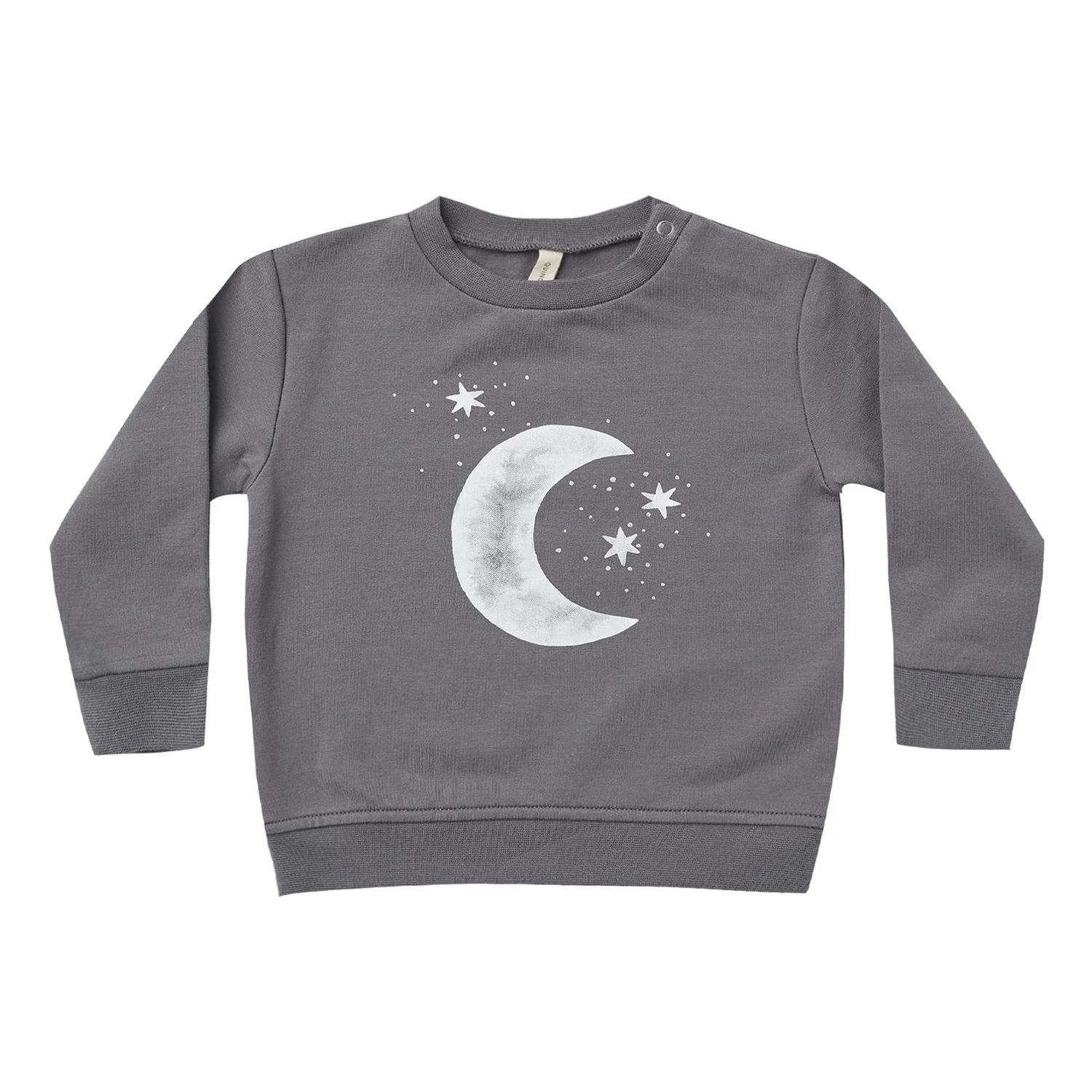 Fleece Sweatshirt, Moon + Stars | SpearmintLOVE