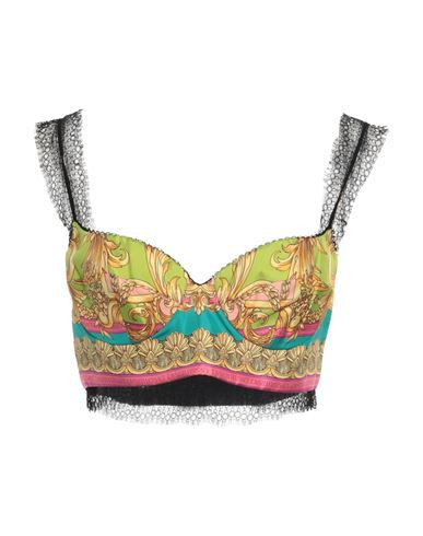 Versace Woman Top Lime green Size 2 Polyamide, Elastane | YOOX (US)