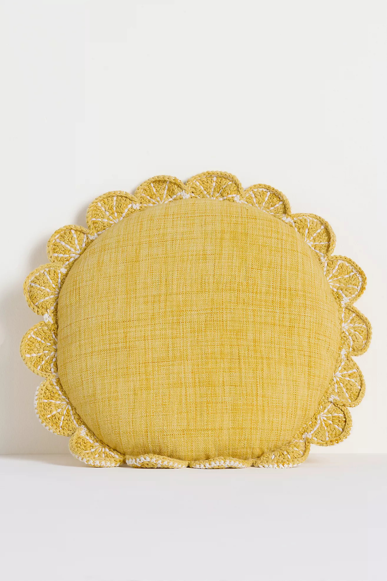 Dominica Indoor/Outdoor Woven Fruit Trim Pillow | Anthropologie (US)