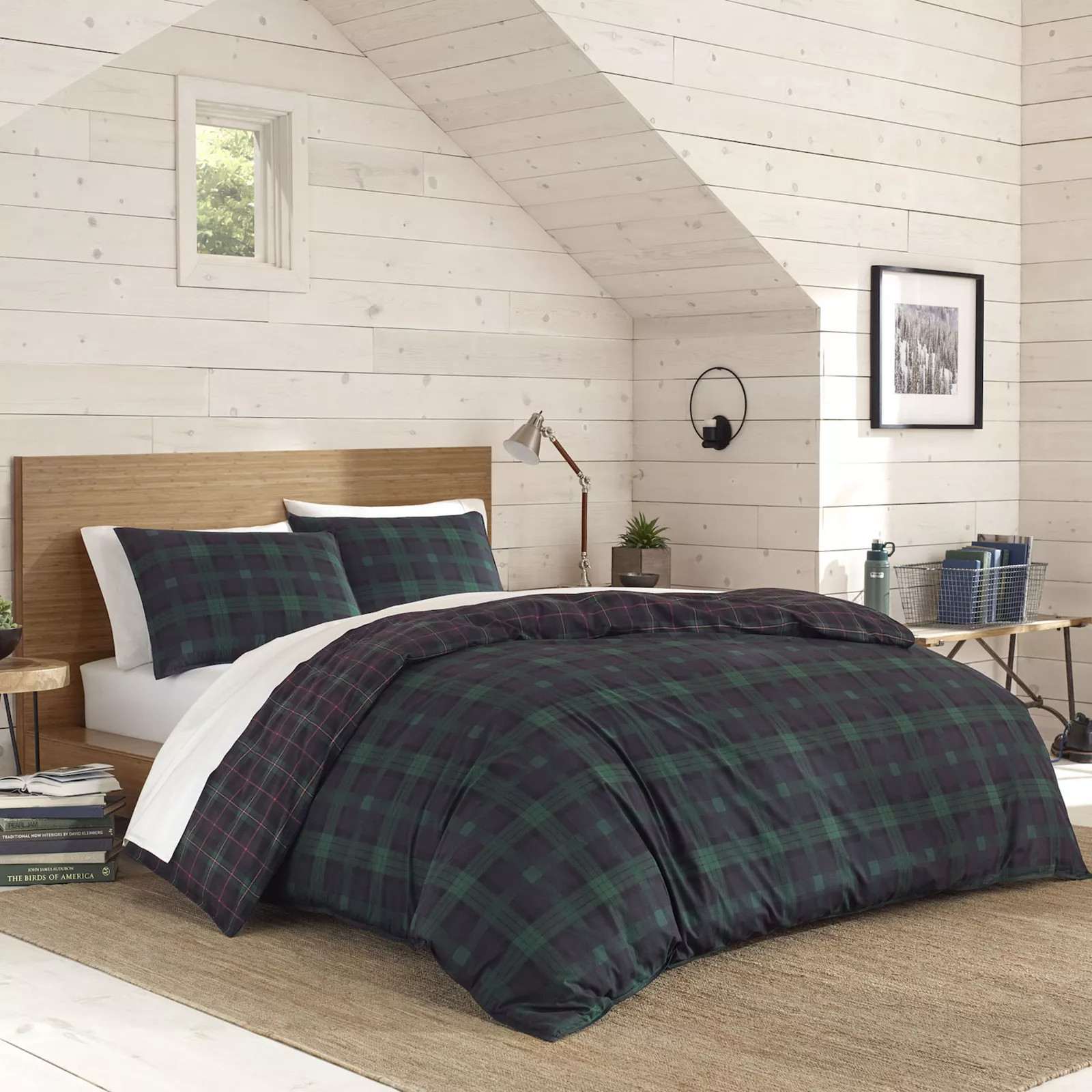 Eddie Bauer Woodland Tartan Duvet Cover Set, Green | Kohl's