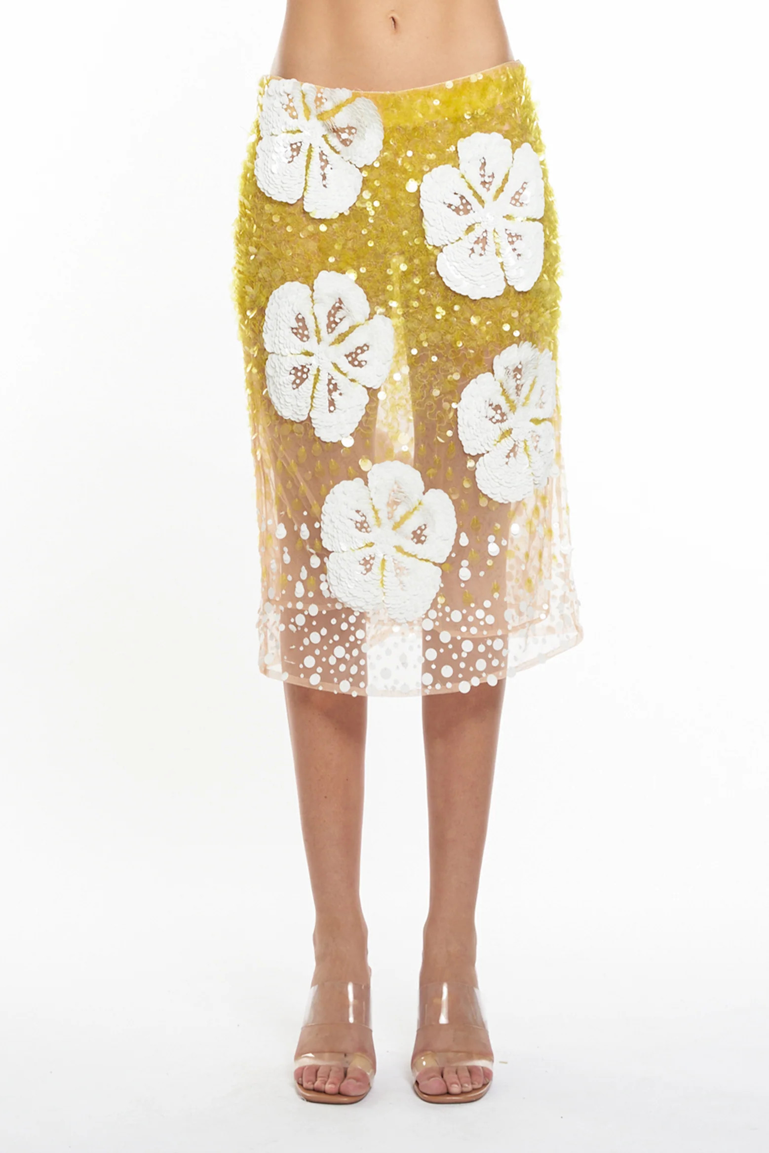 hibiscus embroidery skirt | The New Trend (Australia & New Zealand)